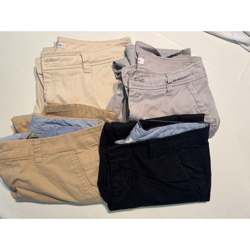 Lot of 4 Womens Casual Pants Chinos Size 10 Stylus & Liz Claiborne Bundle